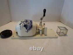 Vintage Wall mounted Coffee Grinder W. Germany Blue Delft Windmill Porcelain