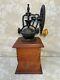 Vintage Wood & Iron Coffee Grinder No Maker Name