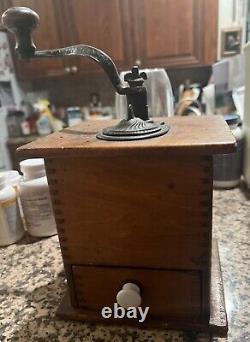 Vintage Wooden Coffee Grinder