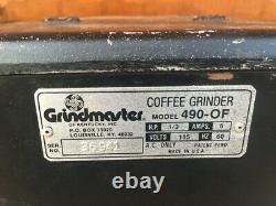 Vintage Working Grindmaster 490-OF Commercial Coffee Grinder