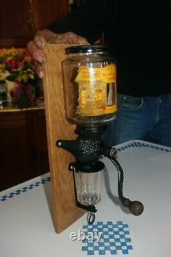 Vintage Wrightsville Hardware Co. Wall Mount Coffee Grinder / MILL Wedding Bells