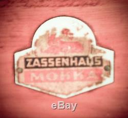 Vintage ZASSENHAUS MOKKA Coffee Grinder Mill Moulin Cafe Molinillo Kaffeemuehle