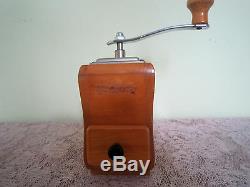 Vintage ZASSENHAUS Western Germany Wood Coffee Grinder