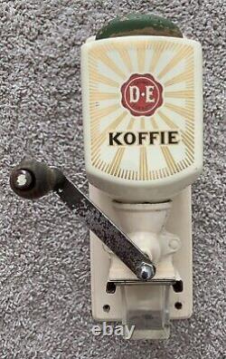 Vintage Zassenhaus Douwe Egberts Dutch Wall Coffee Mill Grinder Koffie DE