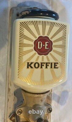 Vintage Zassenhaus Douwe Egberts Dutch Wall Coffee Mill Grinder Koffie DE Koffie