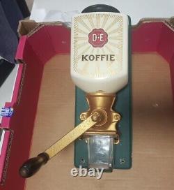 Vintage Zassenhaus Douwe Egberts Dutch Wall Coffee Mill Grinder (Pede Era)