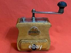 Vintage Zassenhaus Mokka Wooden Coffee Grinder MILL Hand Winding Working Old