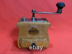 Vintage Zassenhaus Mokka Wooden Coffee Grinder MILL Hand Winding Working Old