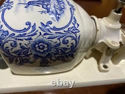Vintage Zassenhaus Pottery Wall Mount Coffee Grinder Windmill #865 Porcelain
