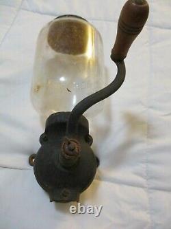 Vintage/antique Arcade # 25 Wallmount Coffee Grinder Lots Of Patina! Works