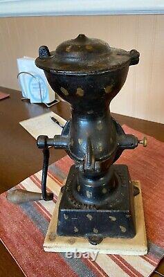 Vintage antique cast iron # 1 coffee grinder USA Enterprises MFG CO. Philly