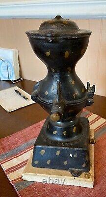 Vintage antique cast iron # 1 coffee grinder USA Enterprises MFG CO. Philly