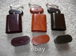 Vintage art deco WW2 era bakelite coffee mill grinder TRAMP 1940s 3 colour lot