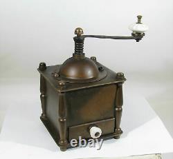 Vintage coffee grinder brass