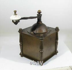 Vintage coffee grinder brass