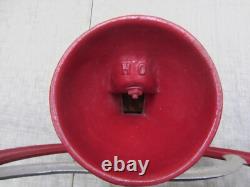Vtg Antique Cast Iron Coffee Grinder Hand Crank Belt Grain Feed MILL Wilson Bros