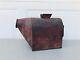 Vtg Antique Metal Tin Coffee Mill Grinder Hopper Catch Container Bin Red Hobart