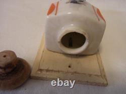 Wall Coffee Grinder China Wood Glass Metal Antique German for Dollhouse #E