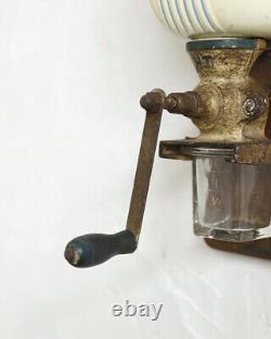 Wall-Mounted Coffee Mill French Antique Miscellaneous Goods Brocante Vintage F/S