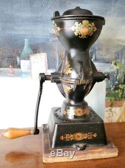 Wonderful Original Antique Enterprise Coffee Grinder No. 1 Cast Iron